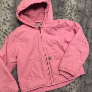 Girls pink lined Carhartt coat!!!